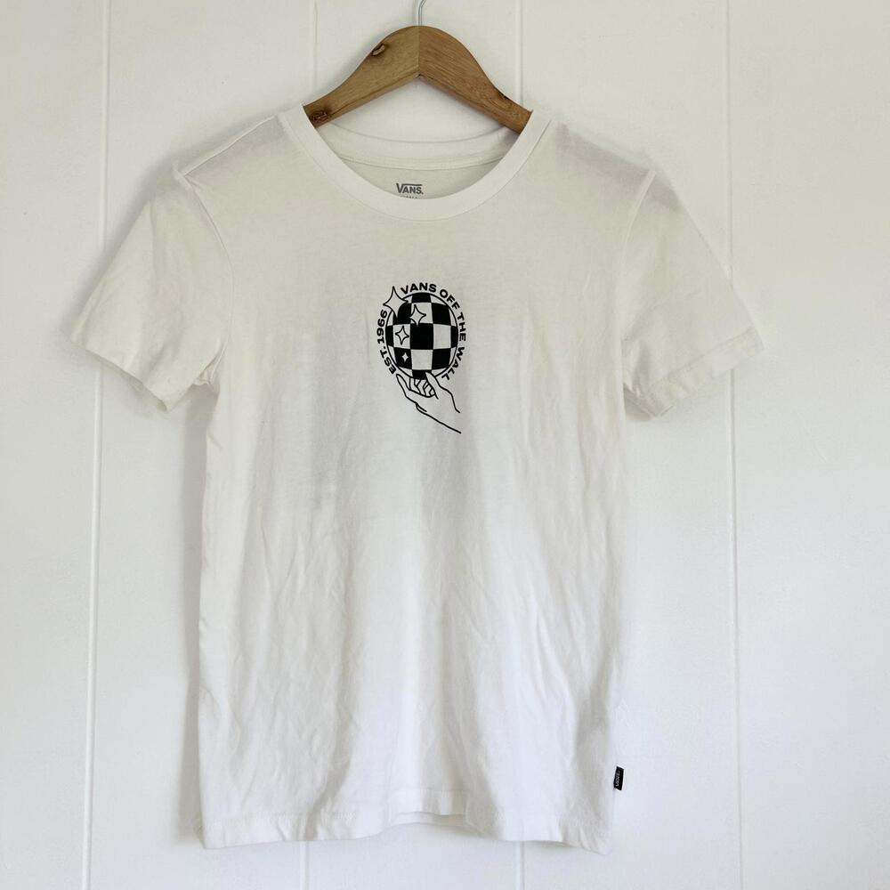 Vans Off The Wall Graphic Short Sleeve T-shirt Kids Boys Small